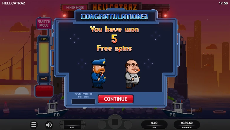 Hellcatraz Free Spins