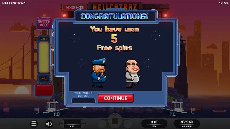 Hellcatraz Free Spins