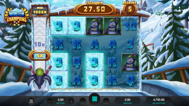 Winter Champions Ski Jump Bonus