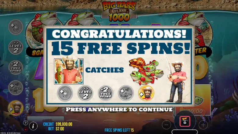 Big Bass Splash 1000 Free Spins