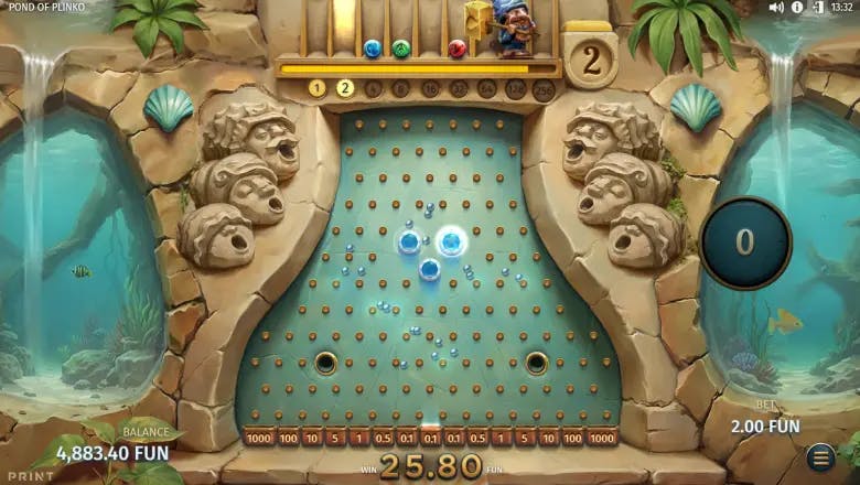 Pond of Plinko Bonus Gameplay