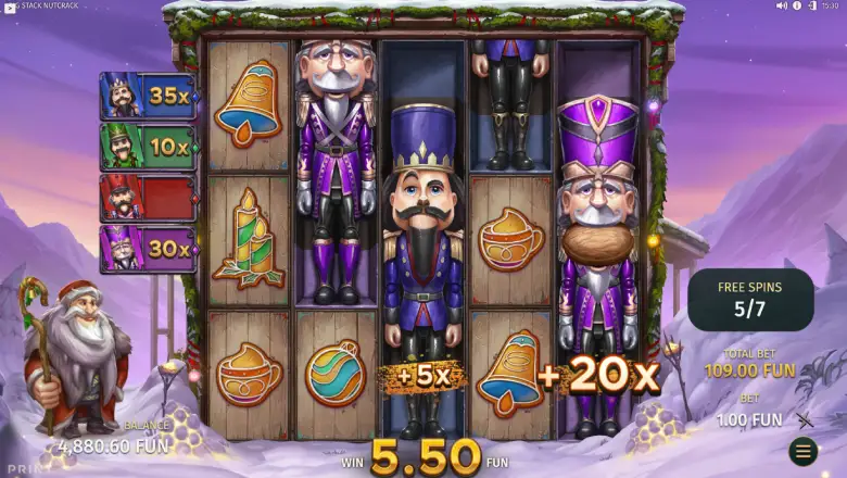 Big Stack Nutcrack Bonus Round