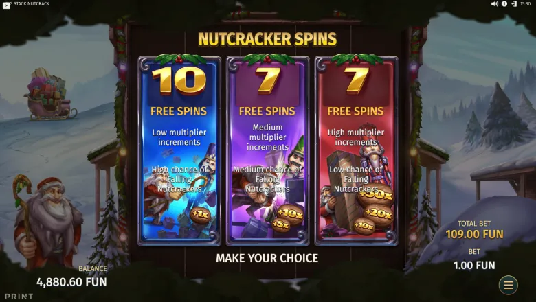 Big Stack Nutcrack Bonus Selection