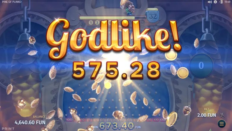 Pine of Plinko Big Win