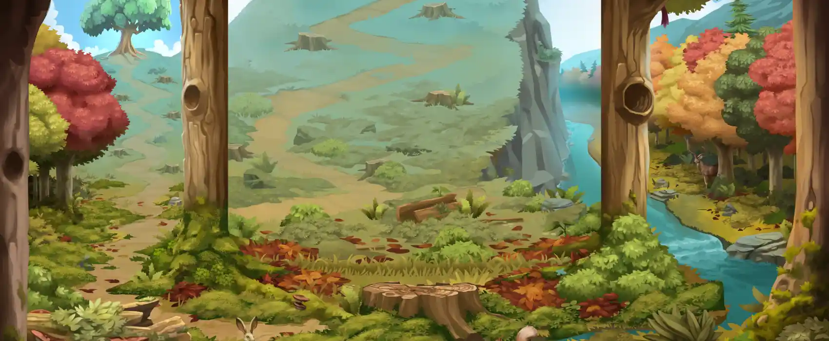 Big Stack Lumberjack Background