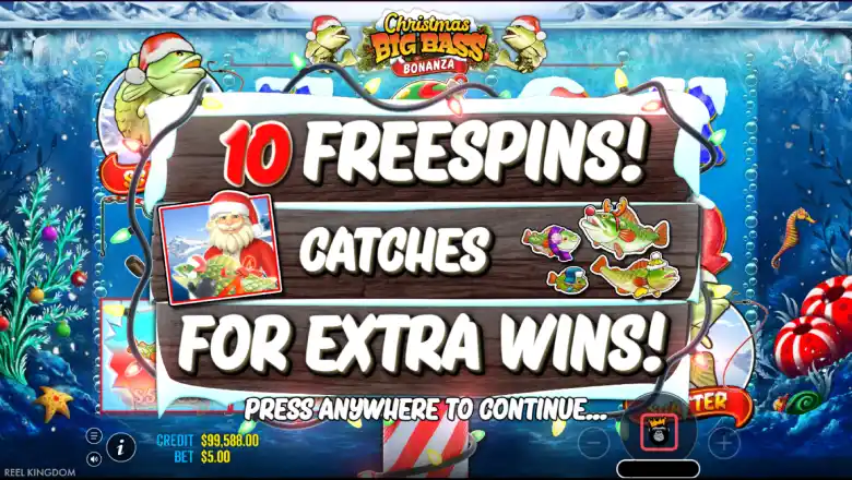 Christmas Big Bass Bonanza Free spins