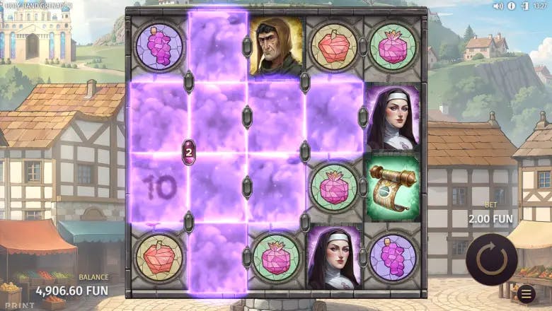 Holy Hand Grenade 2 Feature Spin