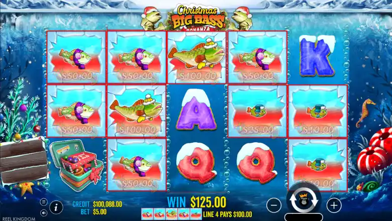 Christmas Big Bass Bonanza Gameplay