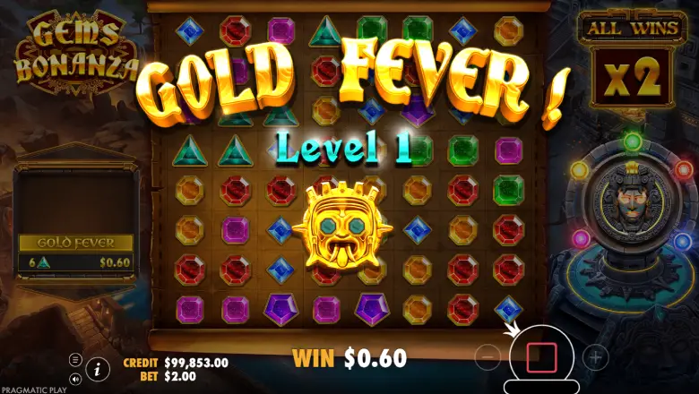 Gems Bonanza Bonus Feature