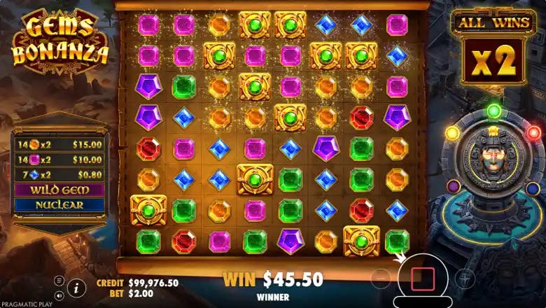 Gems Bonanza Gold Fever Bonus Feature