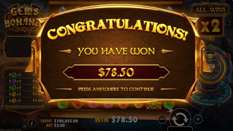 Gems Bonanza Big Win