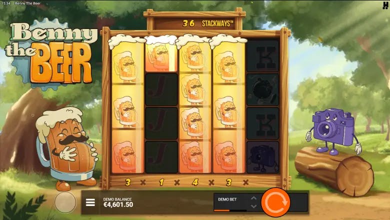 Benny the Beer Feature spin