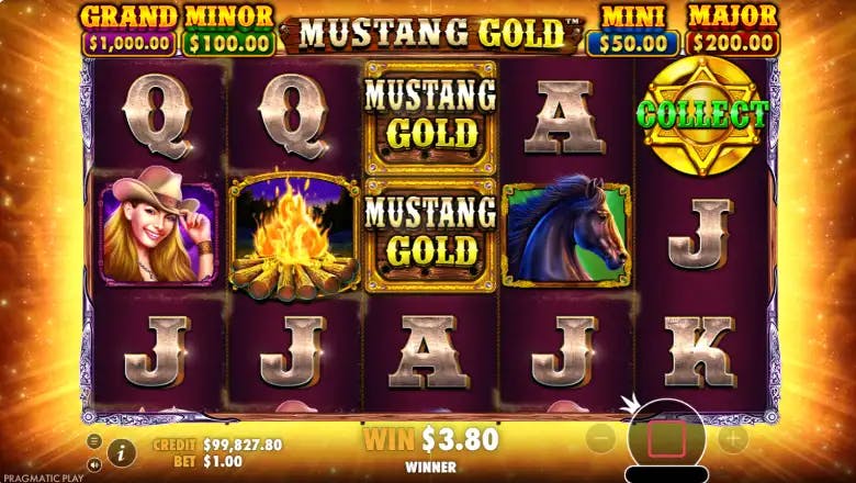 Mustang Gold Free Spins Round