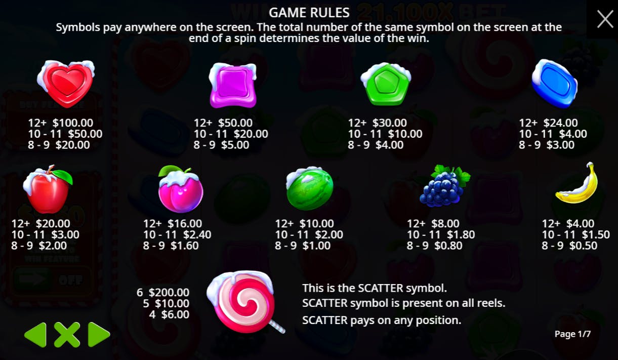 Sweet Bonanza Xmas Game Rules