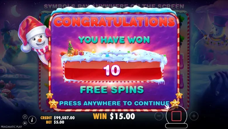 Sweet Bonanza Xmas Free Spins