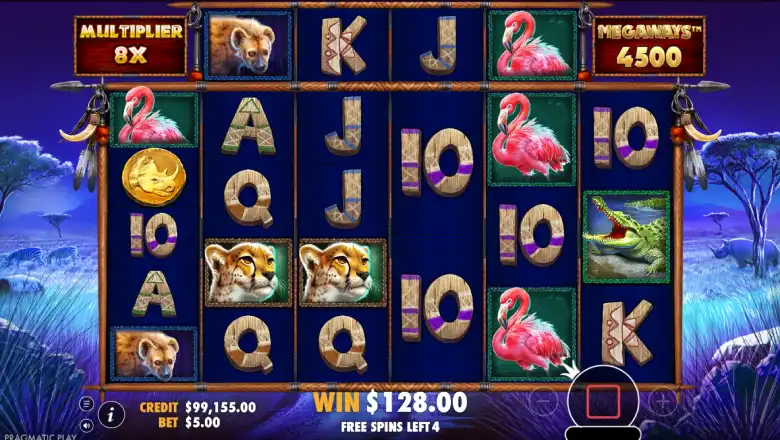 Great Rhino Megaways Bonus Round