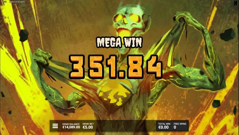 Hand of Anubis Mega Win