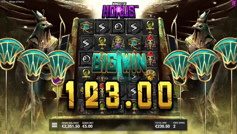 Wings of Horus Big Win