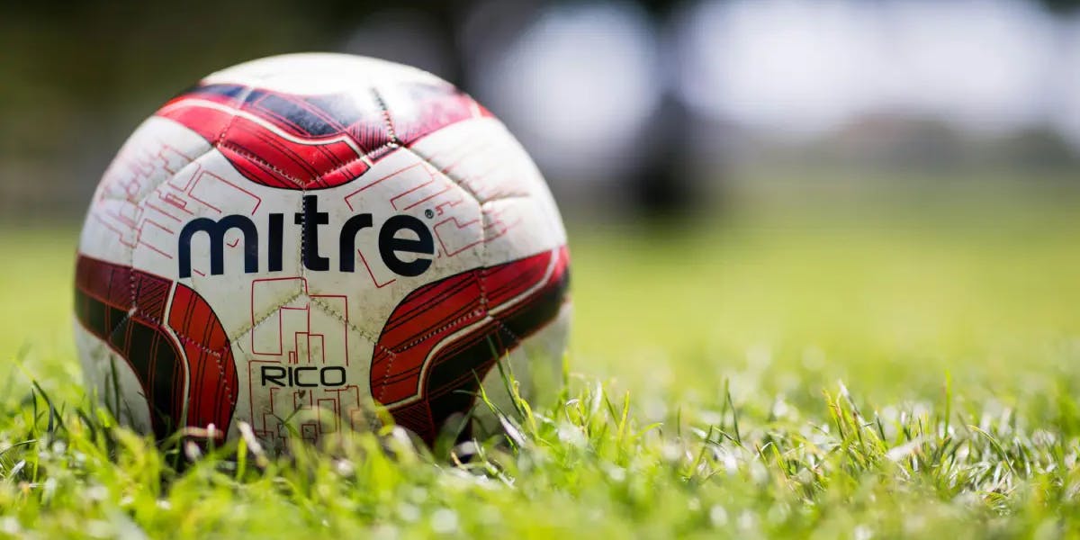 Mitre Ball on a Pitch
