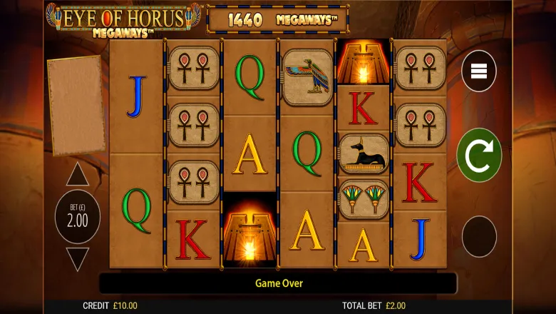 Eye of Horus Megaways Gameplay