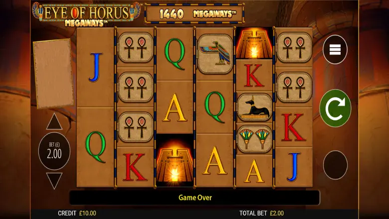 Eye of Horus Megaways Gameplay