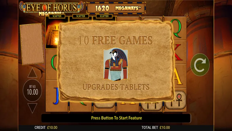 Eye of Horus Megaways Free Spins
