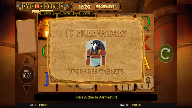 Eye of Horus Megaways Free Spins