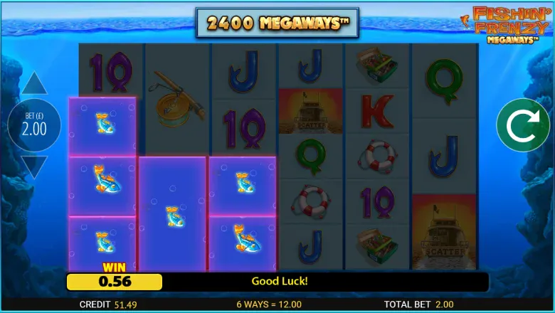 Fishin' Frenzy Megaways Basegame