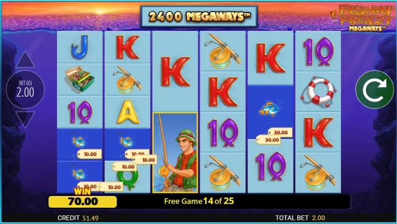 Fishin' Frenzy Megaways Bonus Round