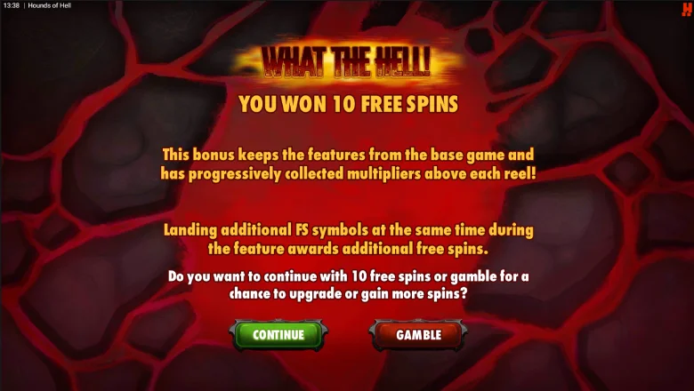 Hounds of Hell Bonus info