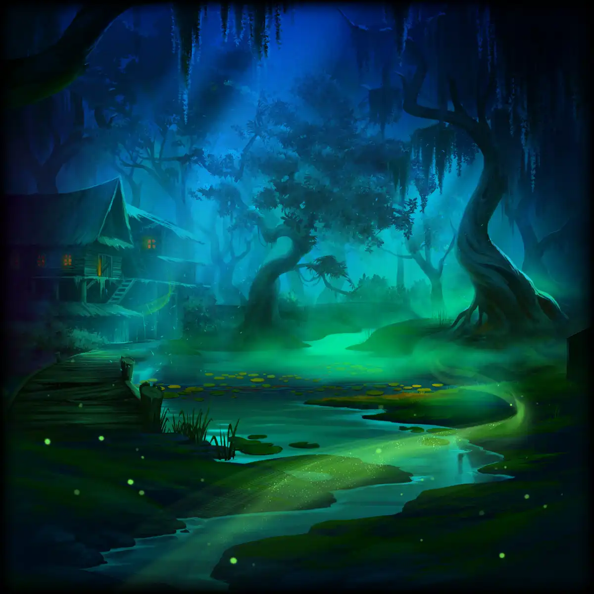 3 Skulls of Voodoo Background