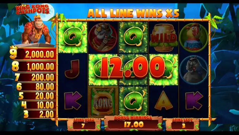King Kong Cashpots Bonus Round