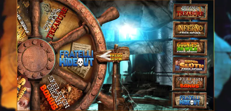 The Goonies Slot Feature Wheel