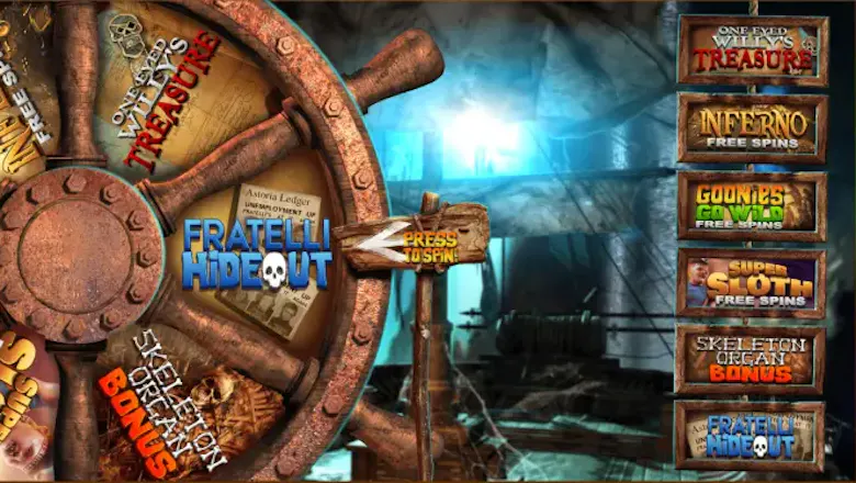 The Goonies Slot Feature Wheel