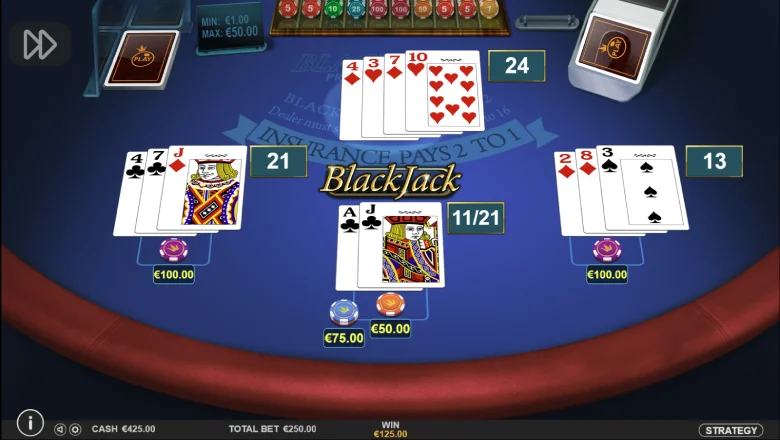 American Blackjack Win