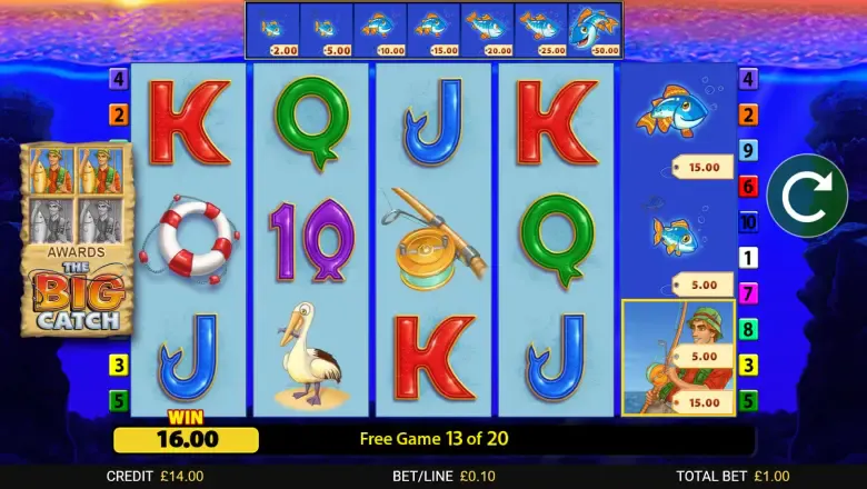 Fishin' Frenzy The Big Catch Bonus Round