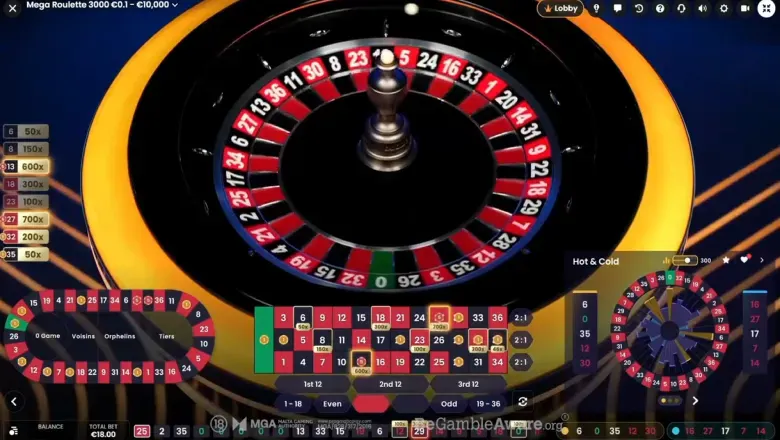 Mega Roulette 3000 spin