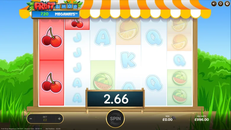 Fruit Shop Megaways Gameplay