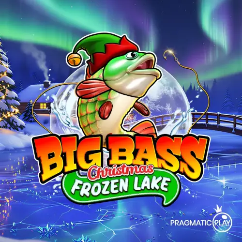 Big Bass Christmas Frozen Lake Icon