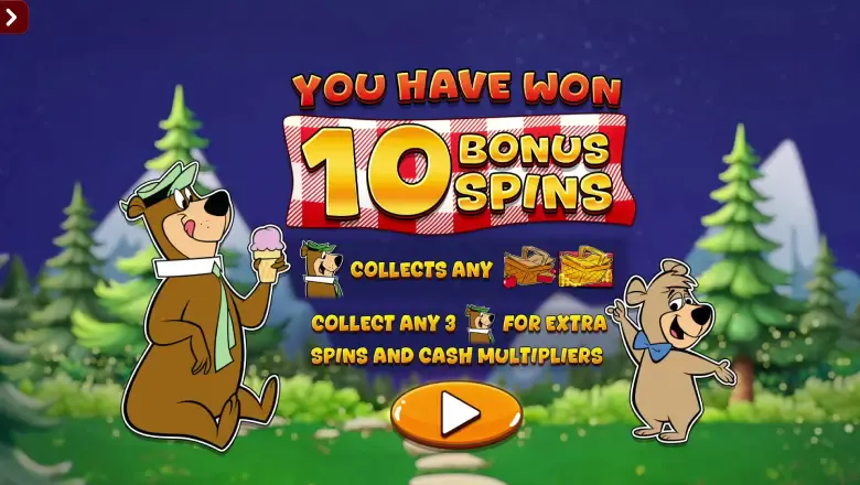 Yogi Bear free spins intro