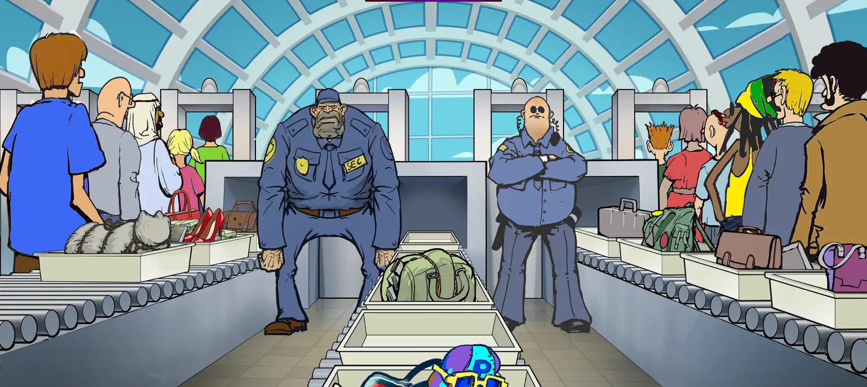 AFK Airport Security Background