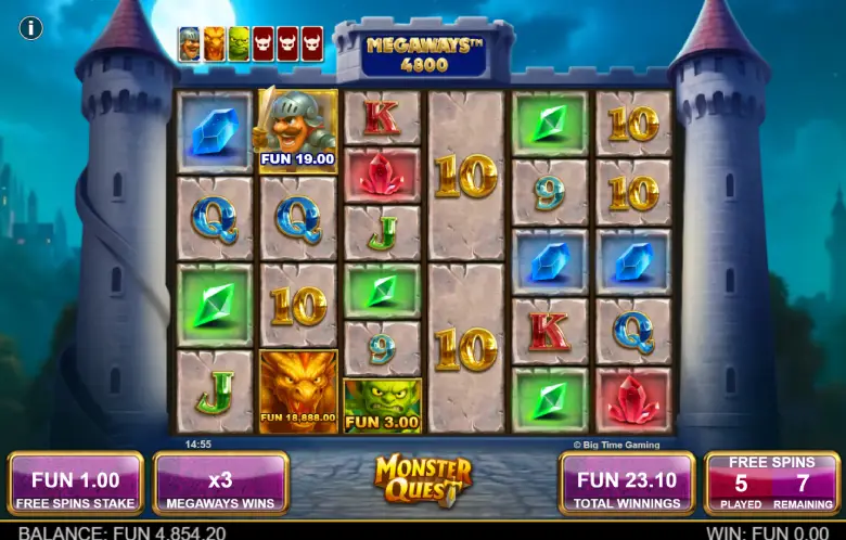 Monster Quest Free Spins