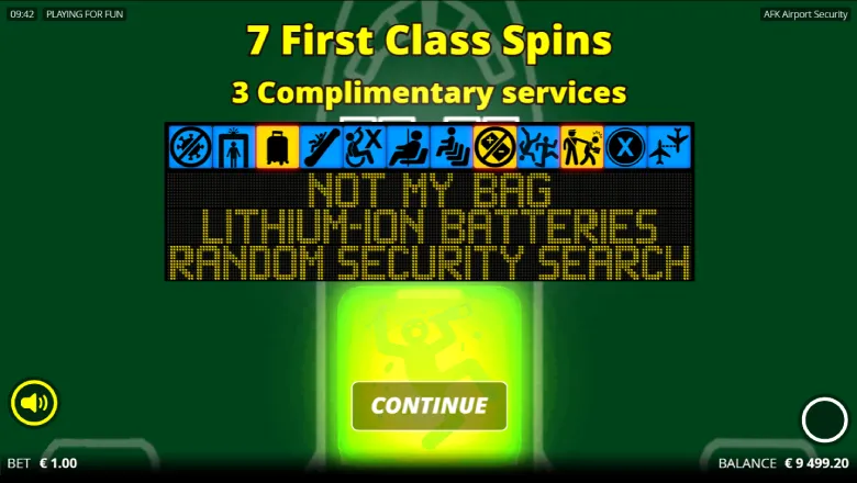 AFK Airport Security Free Spins