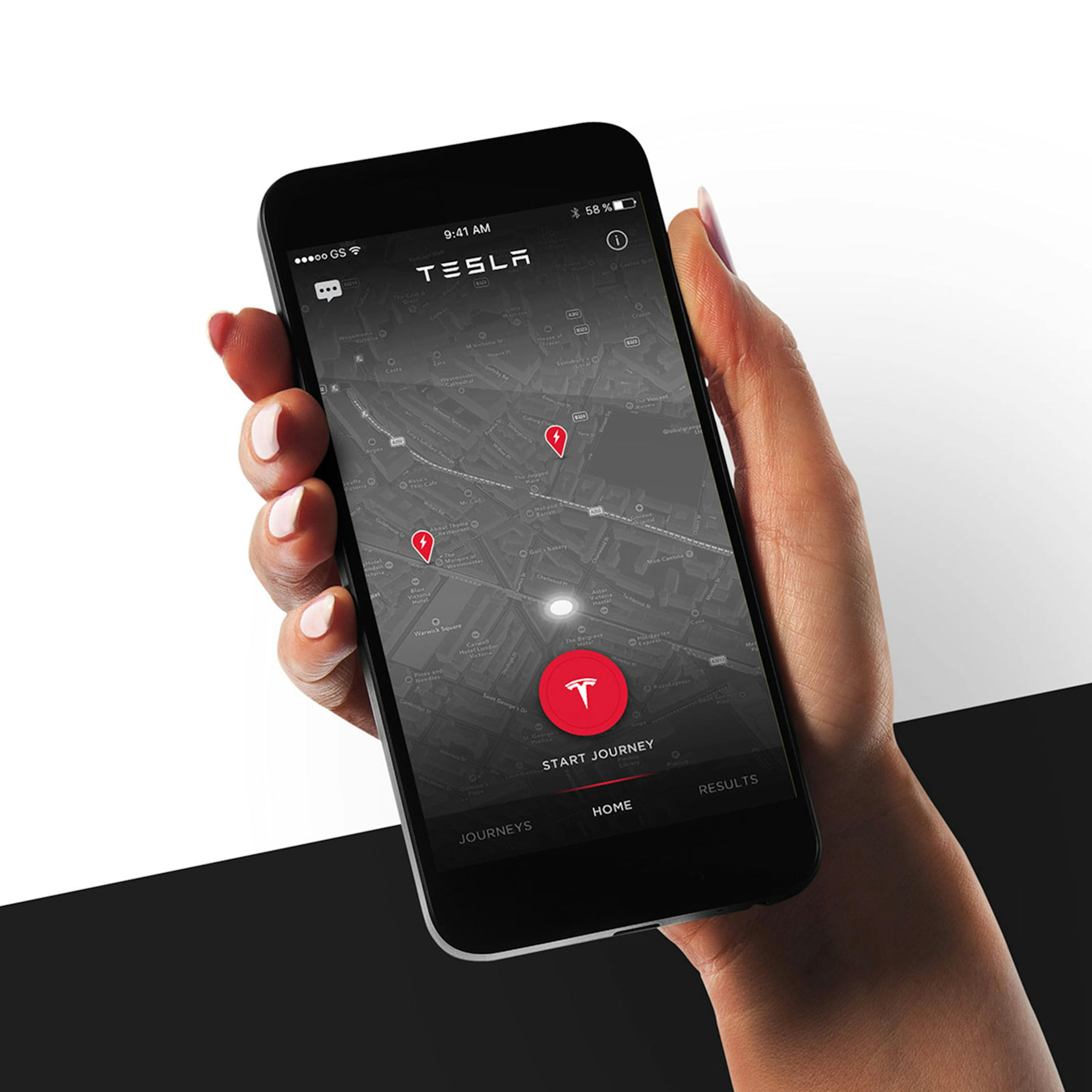 Tesla Charge Ahead app project