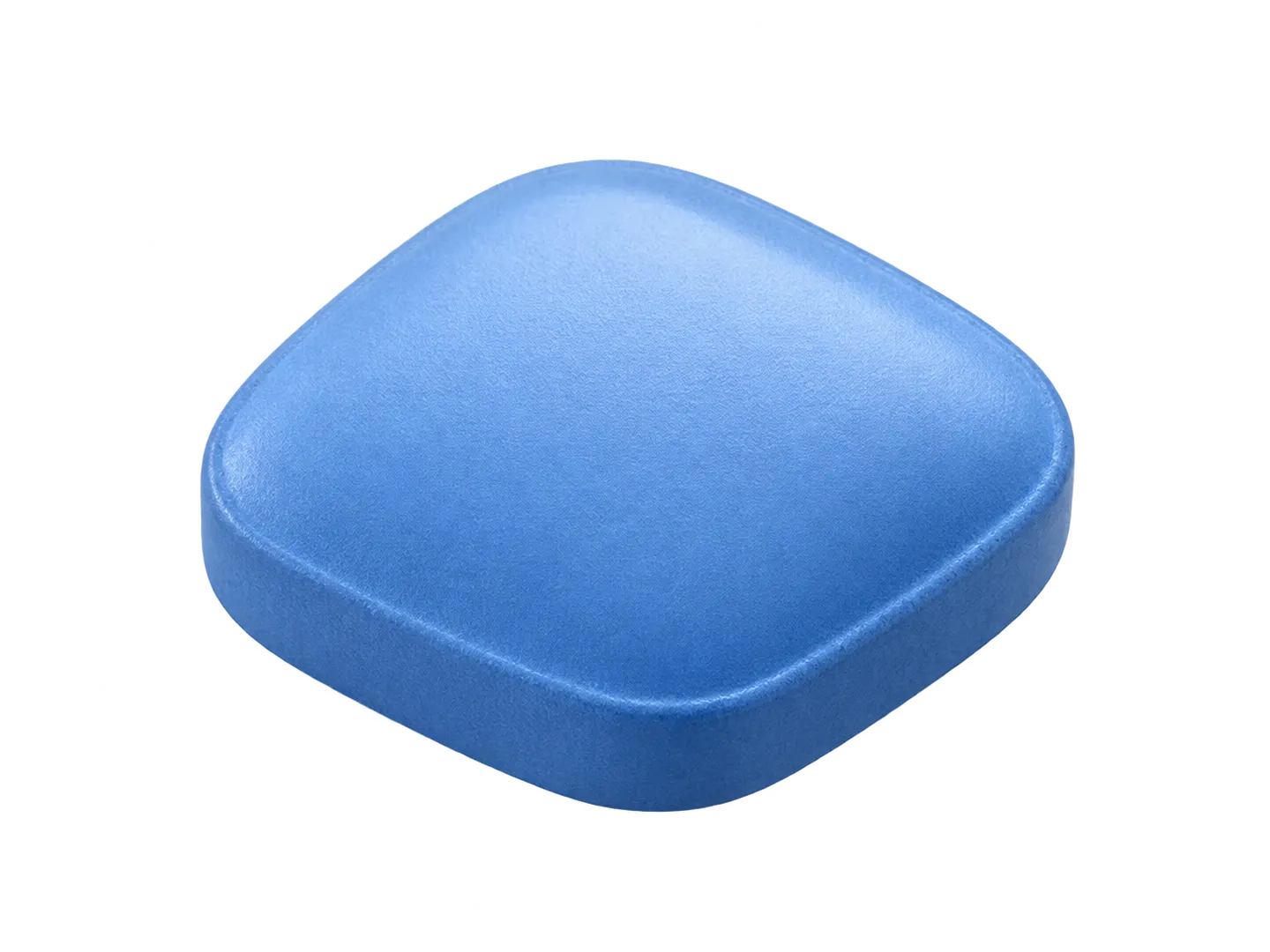 Illustrative blue diamond-shaped tablet; dispensed generic appearance may differ