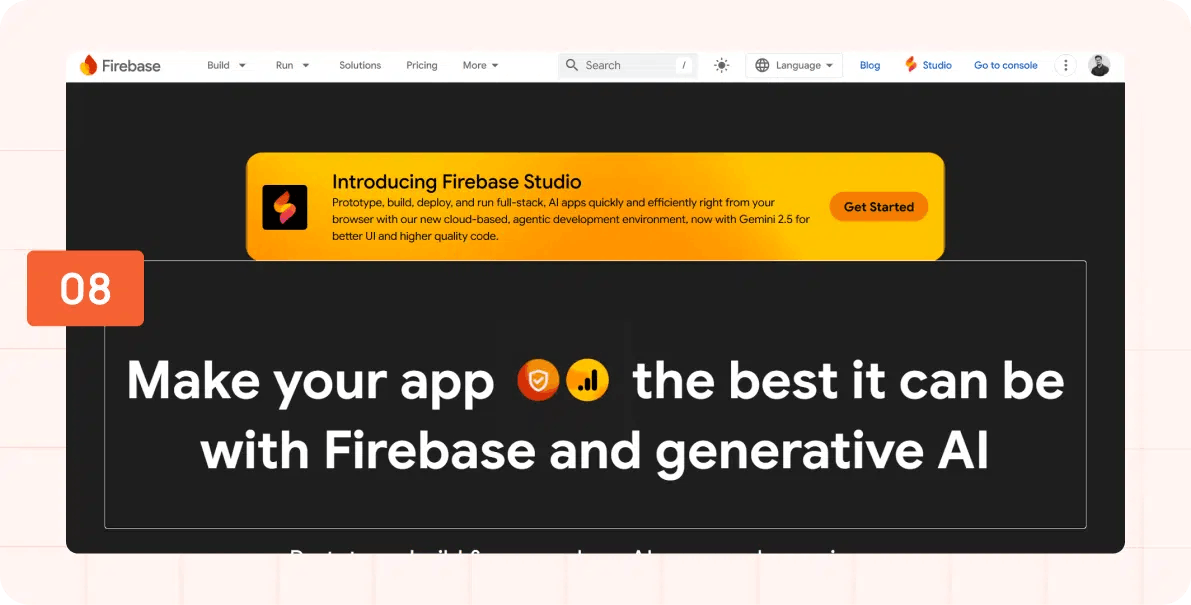 Firebase builder integrated with Gemini AI for no-code development by Beyond Labs