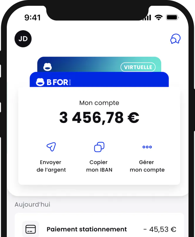 banque en ligne application mobile bforbank