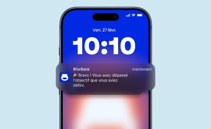 Notification solde de compte