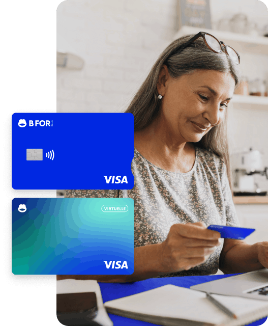 femme carte bancaire bforbasic