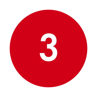 Number 3 icon.